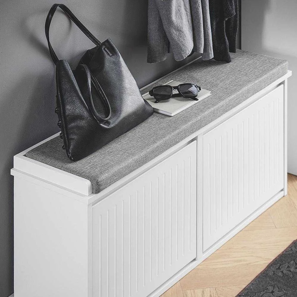 Sobuy Suoliukas su pagalvėle, batų dėžė suolo tipo, FSR98-XL-W