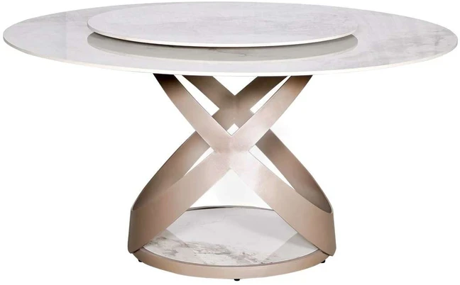 Stalas, Modig, 150 cm, Baltas ir Rožinis Auksas