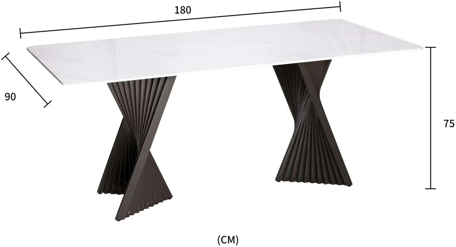 Stalas, Modig, 180 cm, Baltas