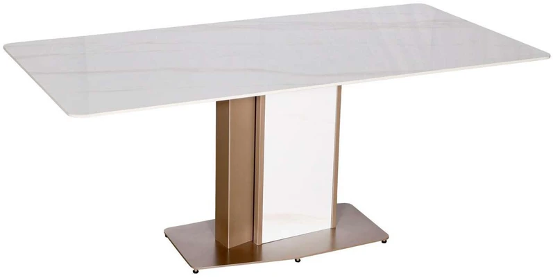 Stalas, Modig, 180 cm, Baltas, Rožinio aukso spalva