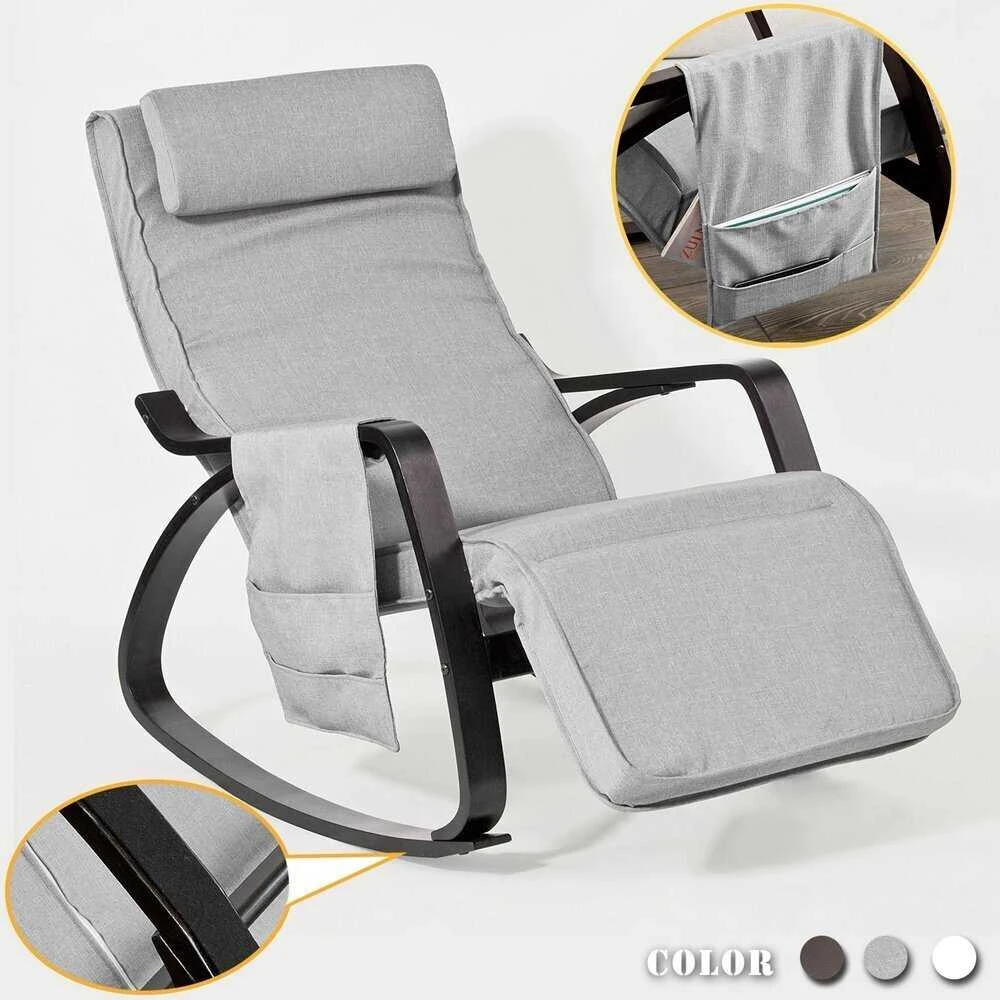 SoBuy supamasis fotelis su kojų atrama FST20-HG