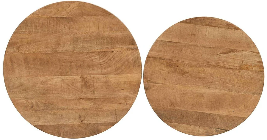 Stalo rinkinys, Avola, 66x66x40.5 cm, 76x76x48.5 cm, Baltas