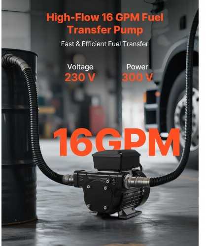 VEVOR Alyvos pernešimo siurblys 230V, 60 L/min