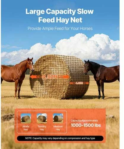 Vevor Apvalaus šieno tinklas arkliams
