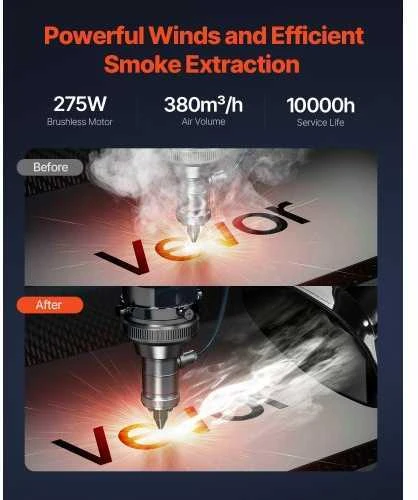 VEVOR Litavimo dūmų ištraukiklis 275W su 4 pakopų filtru