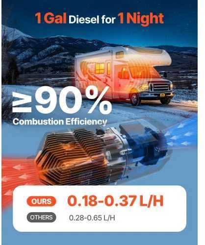 Vevor Dyzelinis oro šildytuvas 8 kW su 10L baku