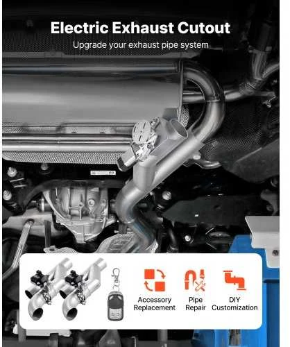 Vevor Elektrinis duslintuvo vožtuvas, 63,5 mm, 2 vnt.