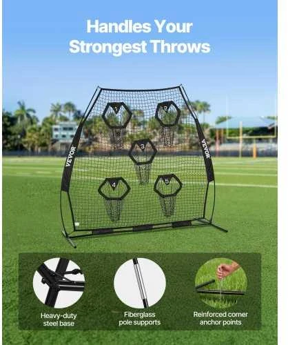 Vevor Futbolo treniruoklis su taikinių tinklu 2134 mm