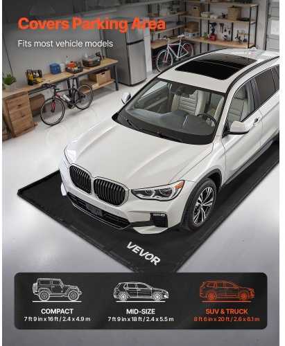 Vevor Nepraleidžiantis kilimėlis automobiliams 2.6 x 6.1 m
