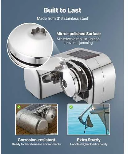 VEVOR Horizontali inkaro gervė, 12V DC, 600W