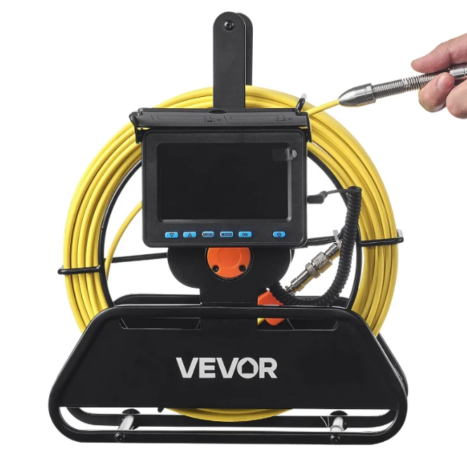 VEVOR 20 m ilgio kanalizacijos kamera su LED