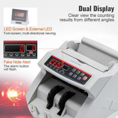 Vevor Pinigų skaičiuoklis su LED, UV/6 žymėjimu