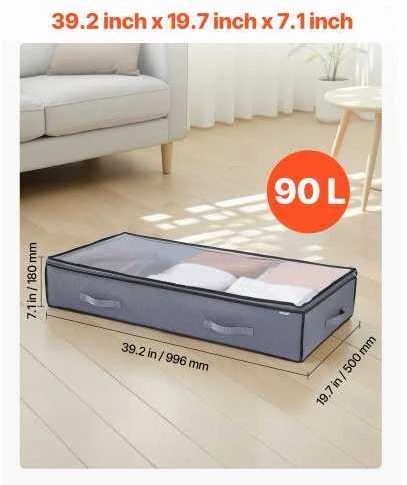Lova Vevor Lovos tinklų krepšiai su dangčiais 90L, 6 vnt.