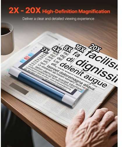 VEVOR Nešiojamas elektroninis vaizdo didintuvas
