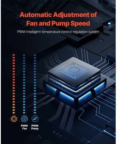 Vevor CPU skysčio aušintuvas su ARGB apšvietimu