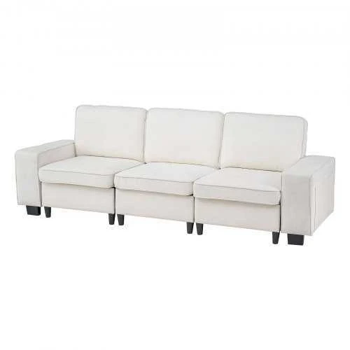 VEVOR Baltas sofa su vieta daiktams apačioje