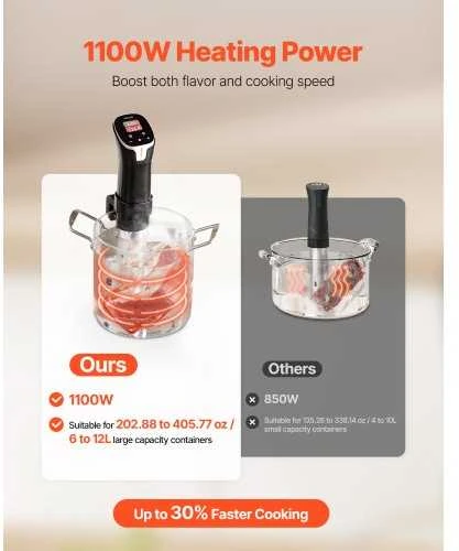 VEVOR Precizinis sous vide virimo aparatas 1100W