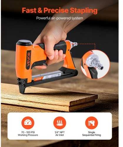 Vevor Pneumatinė kabino mašina medienos ir DIY darbams