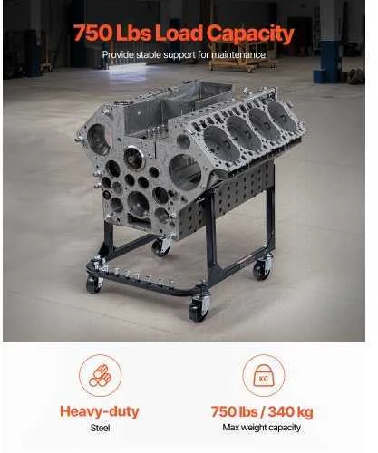 VEVOR Variklio stovas su 4 ratukais