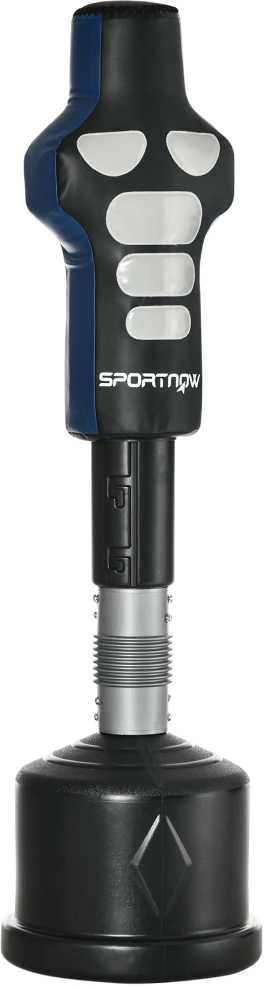 SPORTNOW pastatomas bokso maišas, reguliuojamo aukščio 178–207 cm, su HDPE pagrindu, skirtas treniruotėms namuose