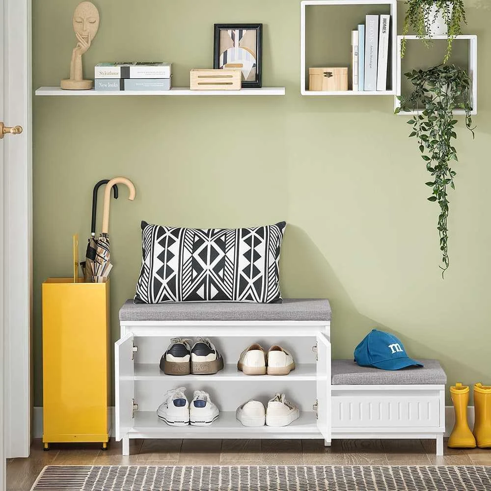 Sobuy Suolas, 100x35x42 cm, su pagalve, MDF ir metalas, iki 181 kg