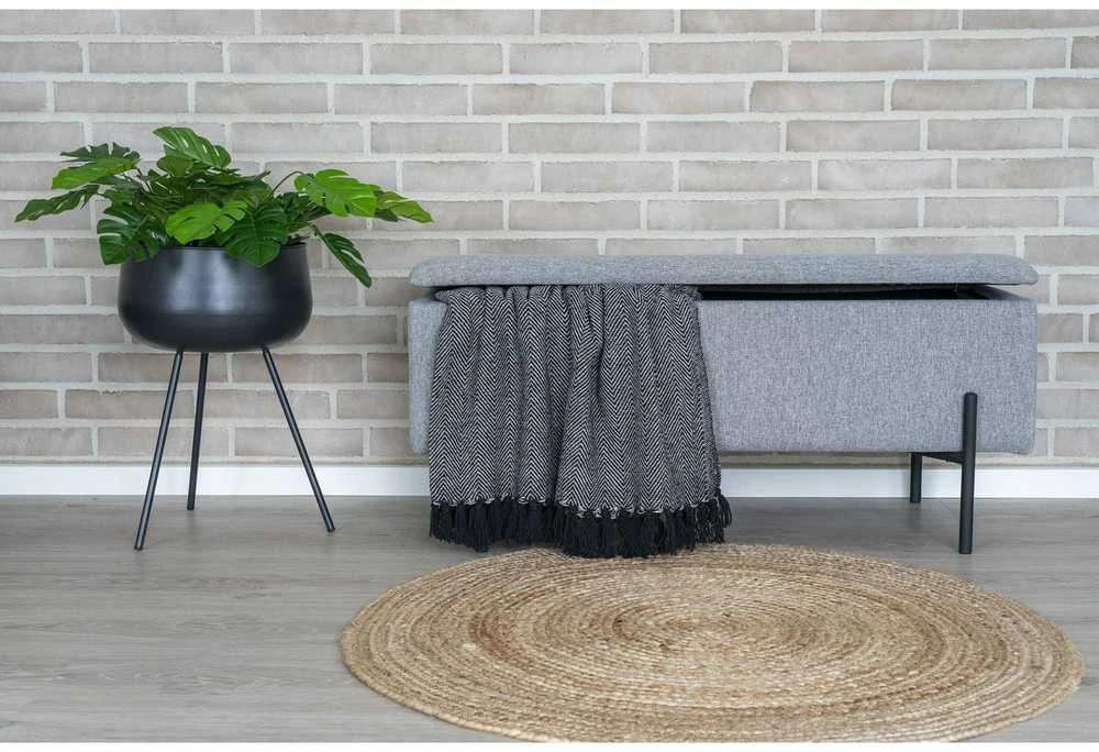 None Hallway bench Watford. light pilka. 36.5x95x46cm