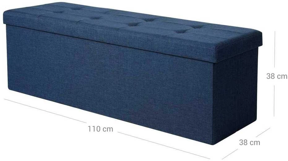 Songmics Krūtinė 110 cm tamsiai mėlyna