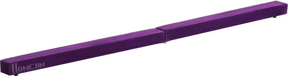 HOMCOM 210 cm gimnastikos balansas, skirtas naudoti lauke ir viduje, sulankstomas, iki 120 kg, violetinis