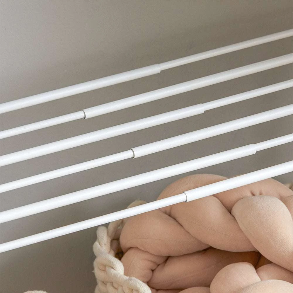 SoBuy teleskopinė drabužių spintos sistema, teleskopinis strypas, drabužių kabykla, reguliuojama tvarkymo sistema KLS07-W