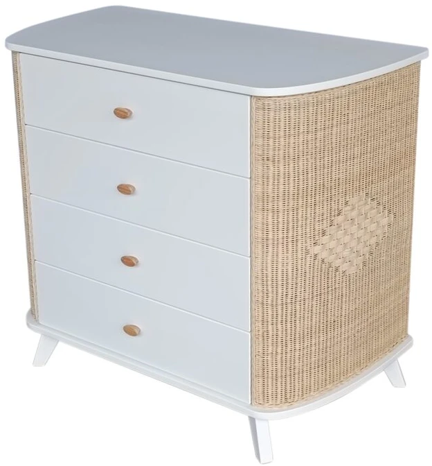 Theobebe Coquillage Komoda – Balta, kreminė