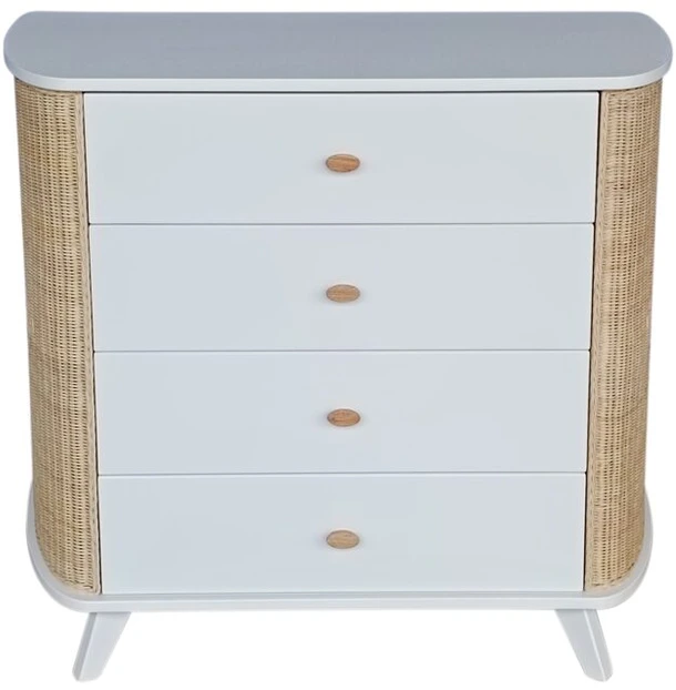 Theobebe Coquillage Komoda – Balta, kreminė