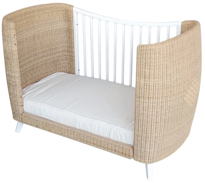 Theobebe Coquillage Transformuojama lova 60 x 120 – Balta, kreminė