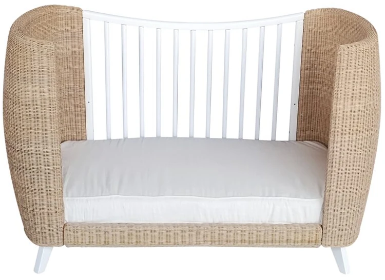 Theobebe Coquillage Transformuojama lova 60 x 120 – Balta, kreminė
