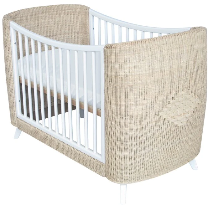 Theobebe Coquillage Transformuojama lova 60 x 120 – Balta, kreminė