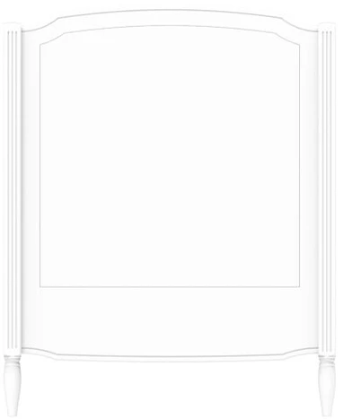 Theobebe LAFAYETTE lova 70x140, 86 cm - Balta