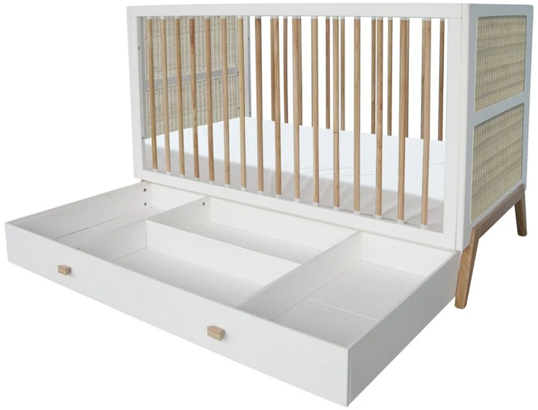 Theobebe Marelia Daugiapakopė transformuojama lova 70 x 140 – Balta, kreminė