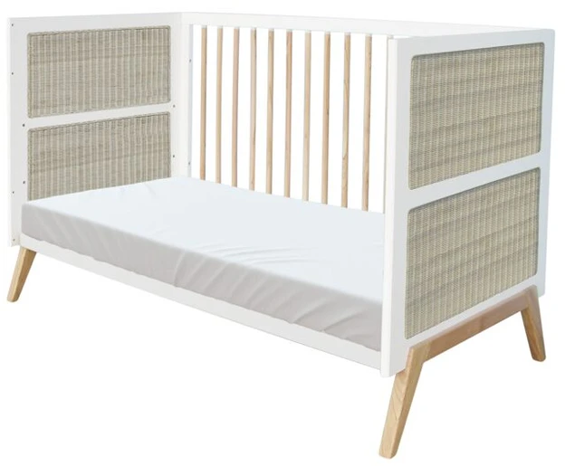 Theobebe Marelia Daugiapakopė transformuojama lova 70 x 140 – Balta, kreminė