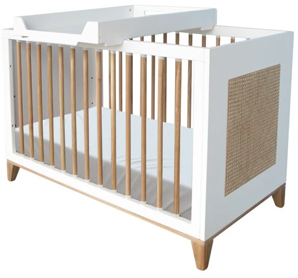 Theobebe Nami Transformuojama lova 60 x 120 – Balta, kreminė