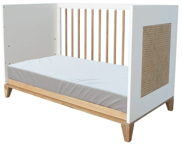 Theobebe Nami Transformuojama lova 60 x 120 – Balta, kreminė