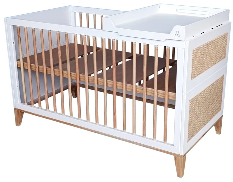Theobebe Nami Transformuojama lova 70 x 140 – Balta, kreminė