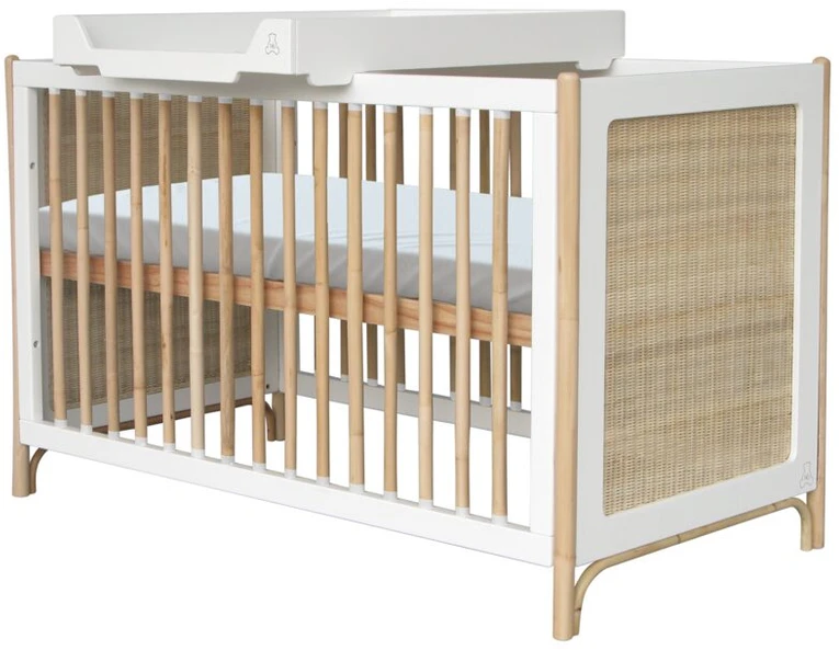 Theobebe Oceania Transformuojama lova 60 x 120 – Balta, kreminė
