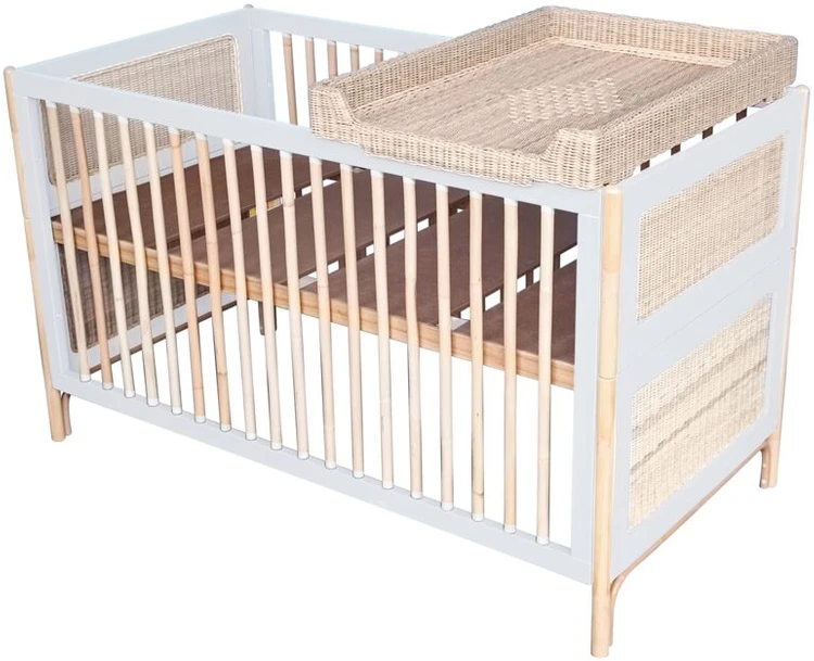 Theobebe Oceania Transformuojama lova 70 x 140 – Balta, kreminė