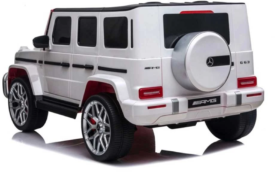 Toycars Baterijomis varomas automobilis, Mercedes G63 AMG, 143x82x64 cm, Baltas