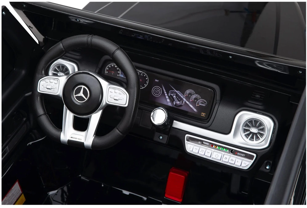 Toycars Baterinis transporto priemonė, Mercedes G63 AMG, Juoda