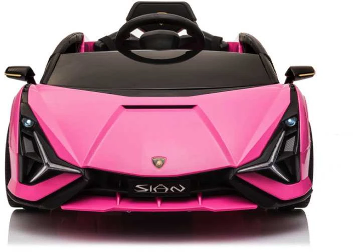 Toycars Elektrinis automobilis vaikams, Lamborghini Sian, 108x62x40 cm, Rožinė