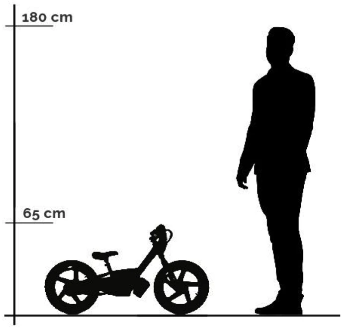 Toycars Elektrinis balansinis dviratis, 24 voltai, 118x53x63 cm, mėlyna