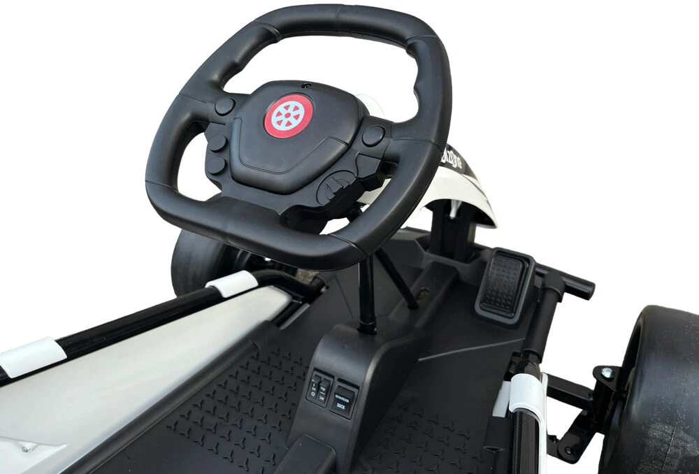 Toycars Elektrinis Drift Kartas, Drift Go-Kart, 110x77x54 cm, Baltas