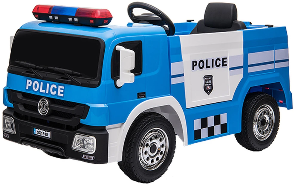 Toycars Elektrinis policijos sunkvežimis, 115x65x60 cm, Mėlyna