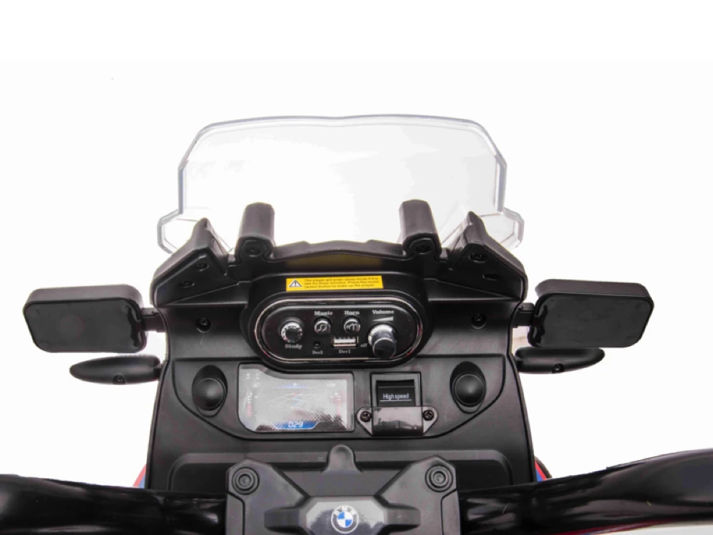 Toycars Elektrinis vaikiškas motociklas, BMW GS850, 112x62x76 cm, Juodas