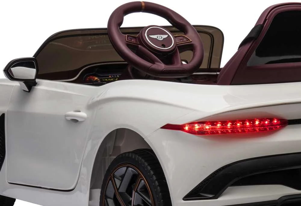 Toycars Elektrinis vaikų automobilis, Bentley Bacalar, 108x65x45 cm, Balta